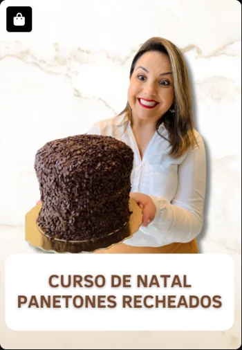 Curso de Natal — Panetones Recheados — imagem real enviada do acervo Doceflorismo