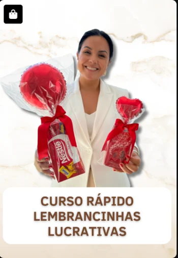 Curso Rápido Lembrancinhas Lucrativas — imagem real enviada do acervo Doceflorismo