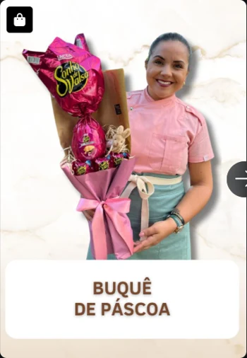 Buquê de Páscoa — imagem real enviada do acervo Doceflorismo