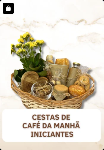 Cestas de Café da Manhã Iniciantes — imagem real enviada do acervo Doceflorismo
