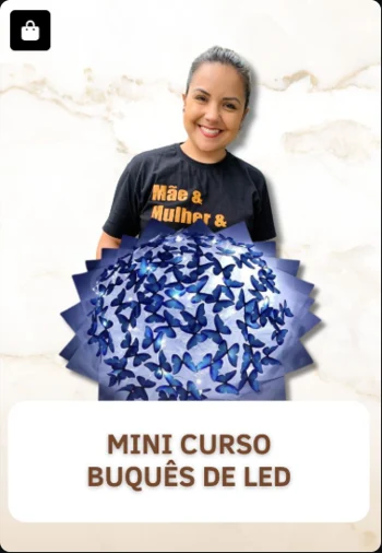 Mini Curso Buquês de LED — imagem real enviada do acervo Doceflorismo