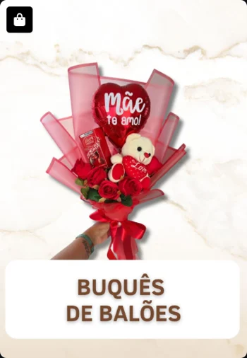 Buquês de Balões — imagem real enviada do acervo Doceflorismo