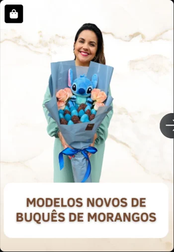Modelos Novos de Buquês de Morangos — imagem real enviada do acervo Doceflorismo