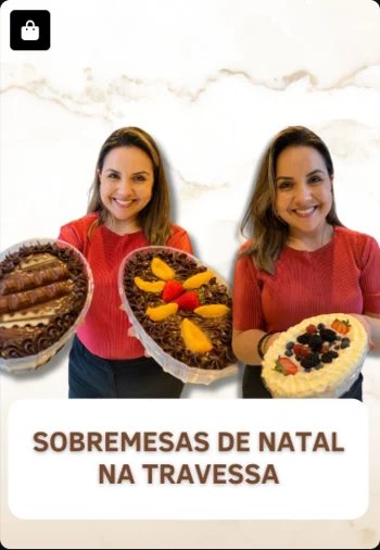 Sobremesas de Natal na Travessa — imagem real enviada do acervo Doceflorismo